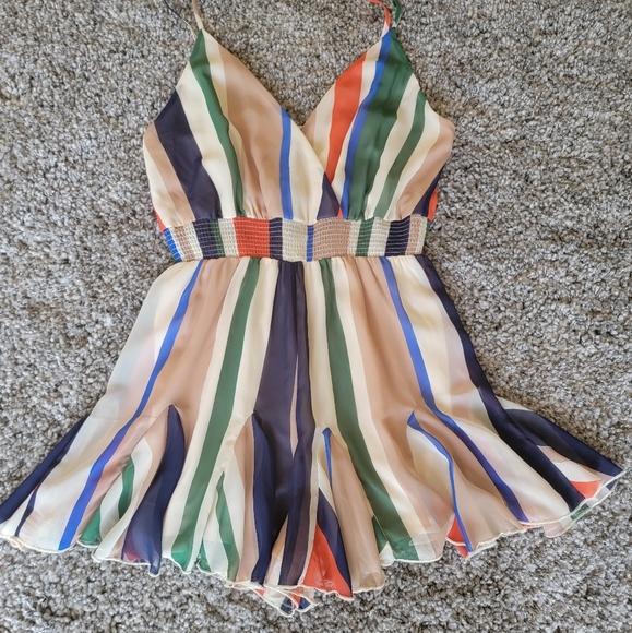 Jealous Tomato | Striped Romper - Picture 3 of 6